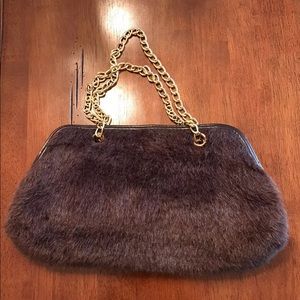 VICTORIA’S SECRET Faux Fur Purse shoulder Handbag